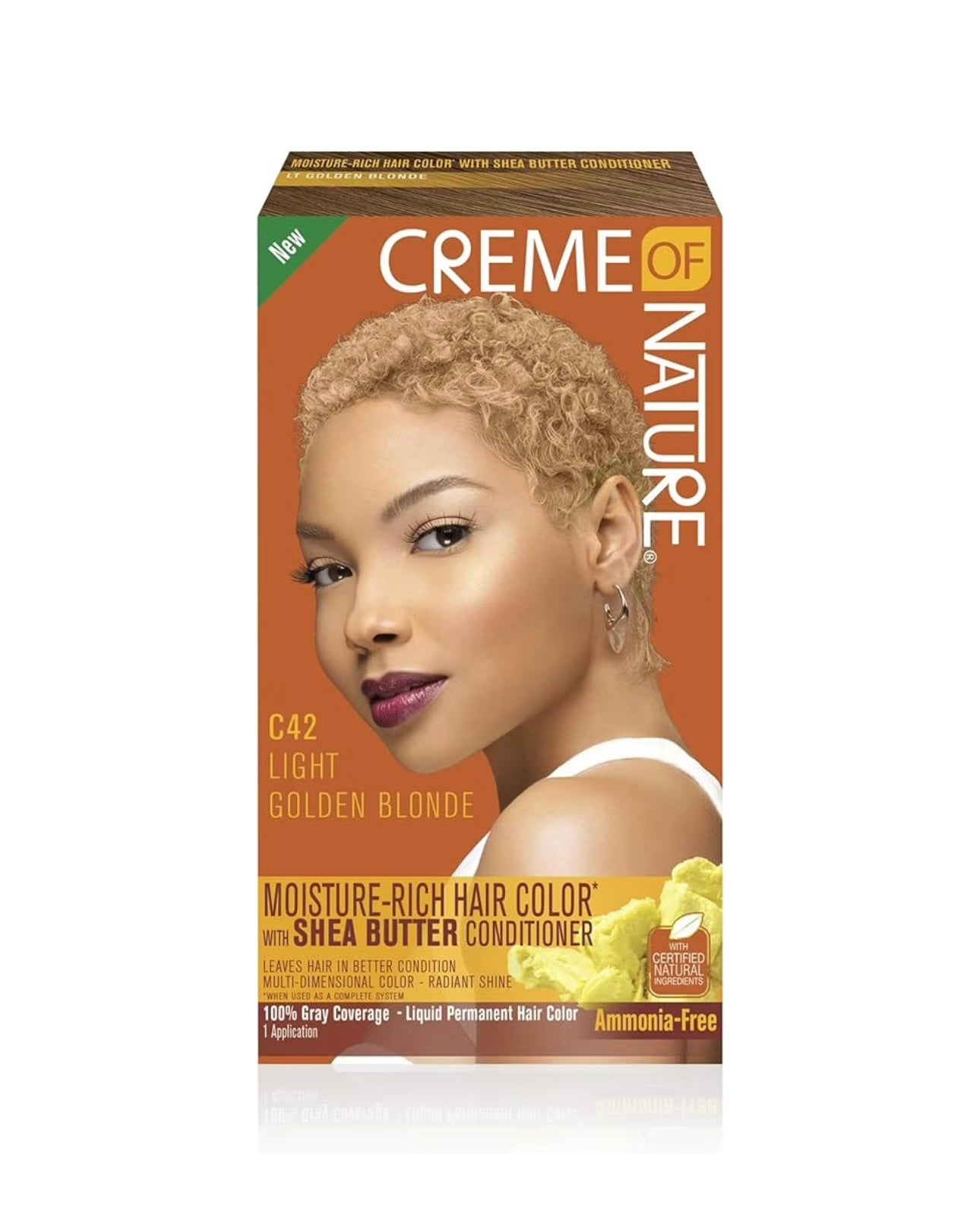 Creme Of Nature Moisture Rich Hair Color C42 Light Golden Blonde