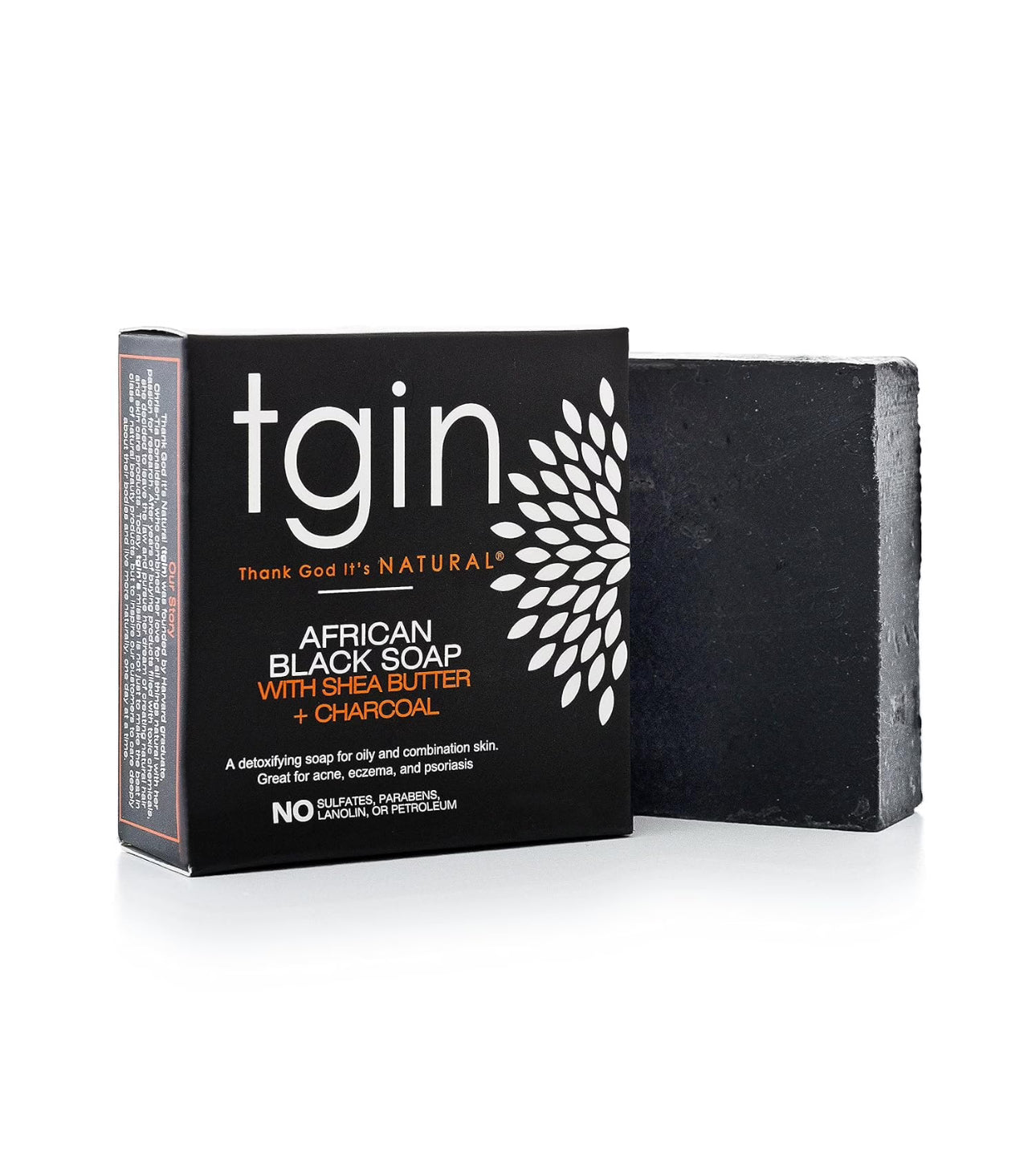 TGIN African Black With Shea Butter & Charcoal Soap 4oz