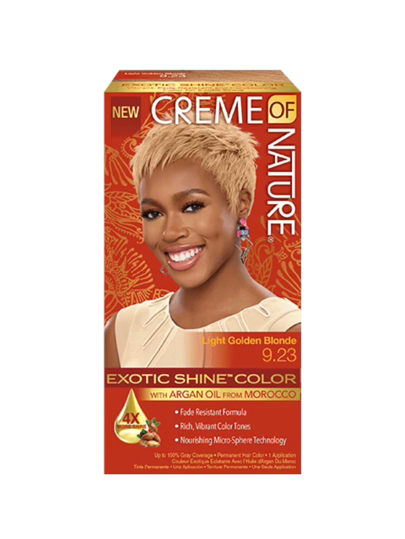 Creme Of Nature Exotic Shine Hair Color 9.23 Golden Blond