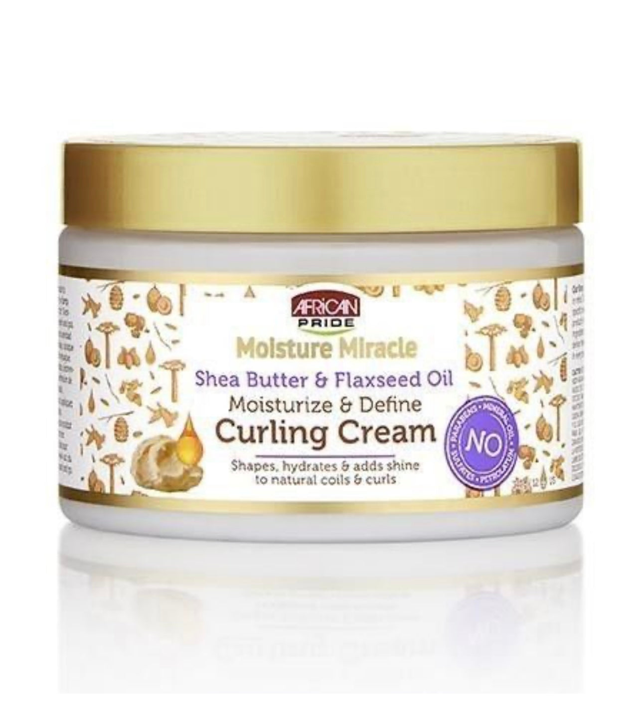African Pride Moisture Miracle Shea Butter & Flaxseed Oil Curling Cream 340gram