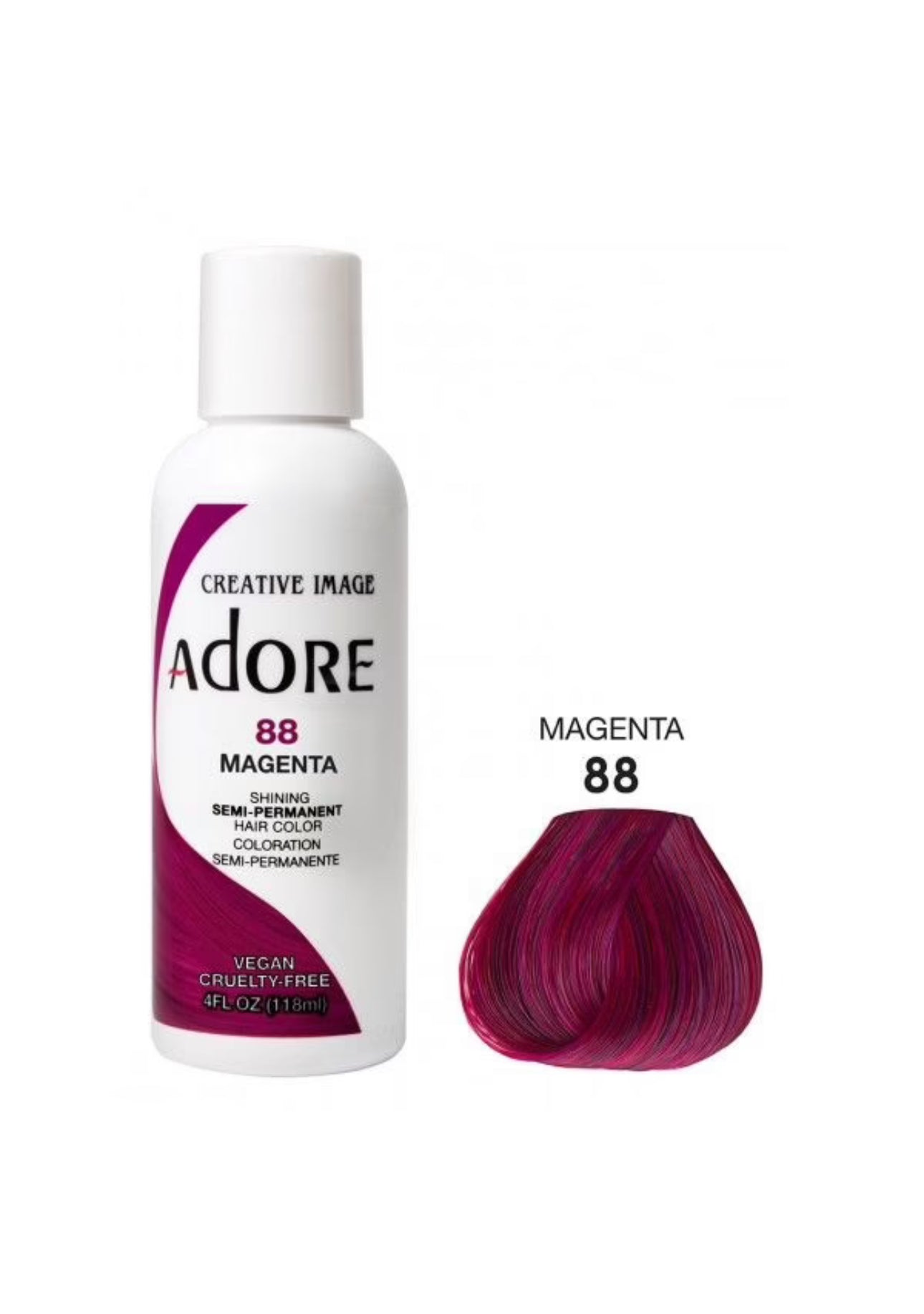 Adore Semi Permanent Hair Color 88 Magenta 118ml