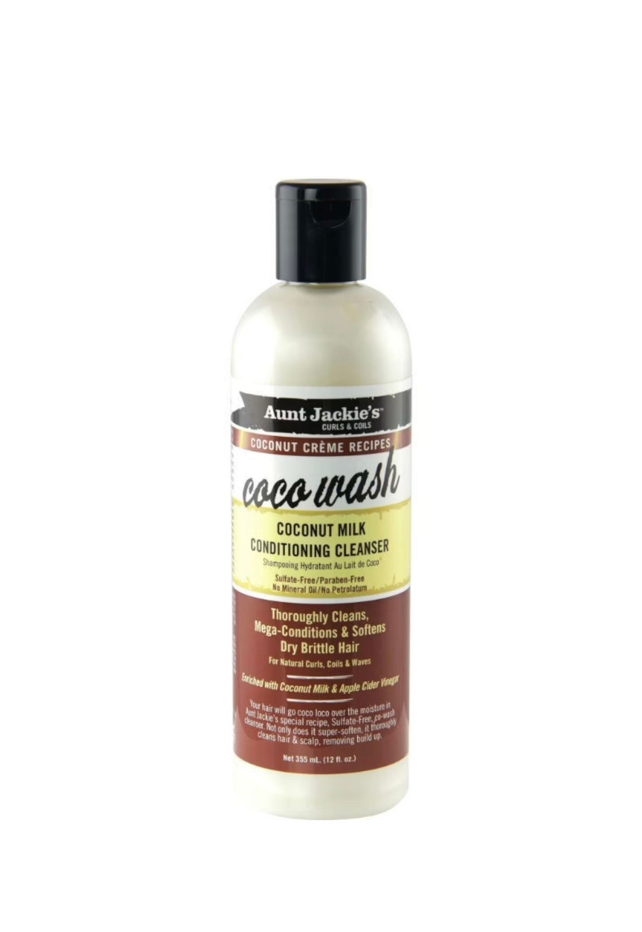 Aunt Jackie's Coco Wash Coconut Milk Conditioning Cleanser 355ml
