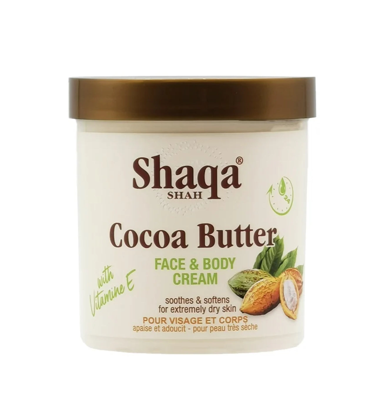 Shaqa Shah Cocoa Butter Face & Body Cream 450ml