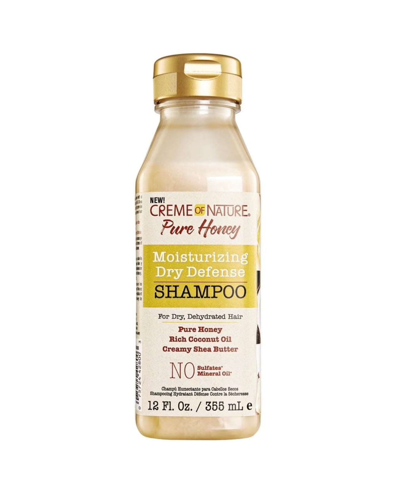 Creme Of Nature Pure Honey Moisturizing Dry Defense Shampoo 12oz