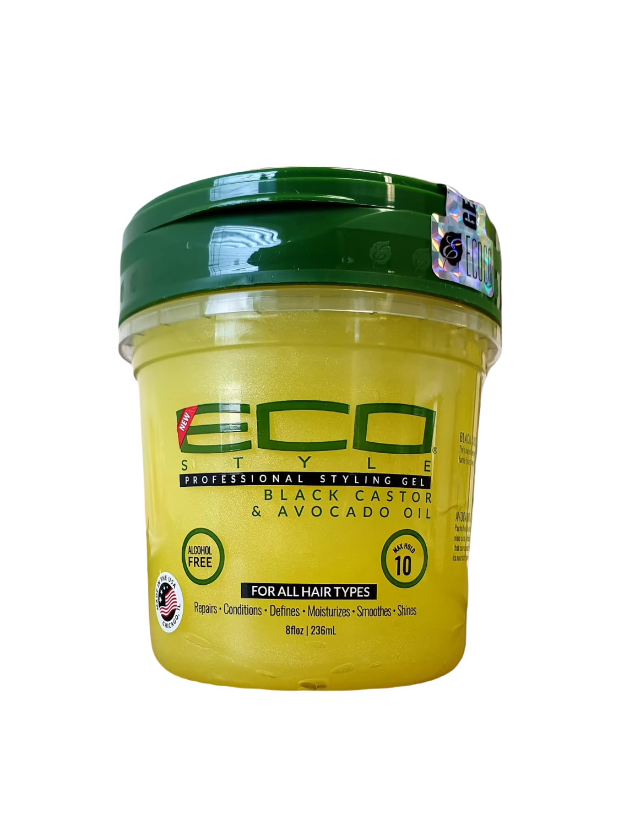 Eco Styler Styling Gel Black Castor & Avocado Oil 8oz