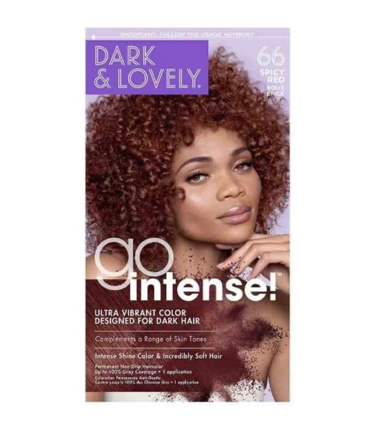 Dark & Lovely Go Intense Ultra Vibrant Color #66 Spicey Red