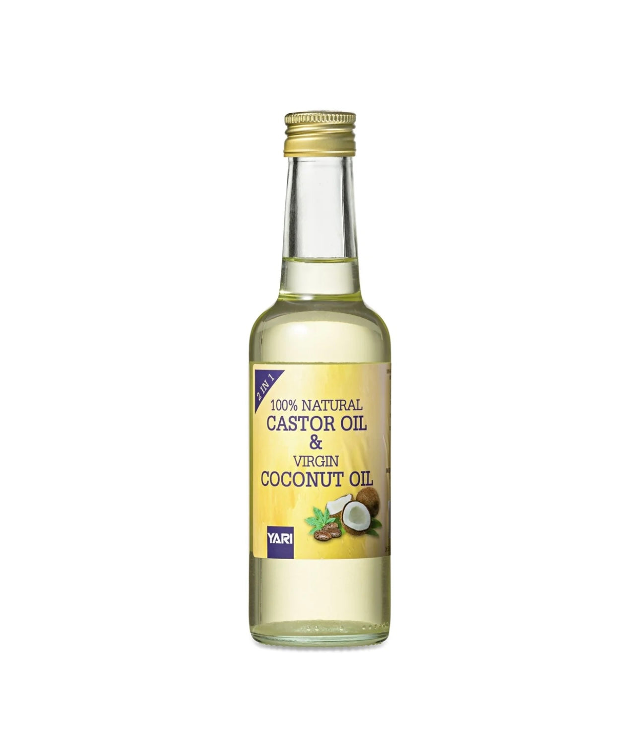 Yari 100% Natural Castor & Virgin Coconut Oil 250ml