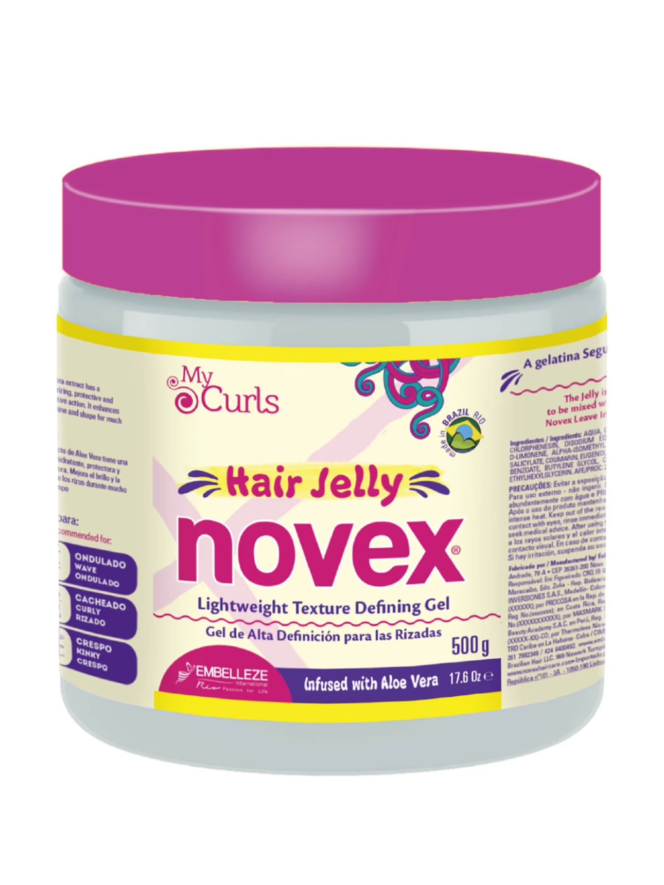 Novex Lightweight Texture Defining Gel 500 Gr