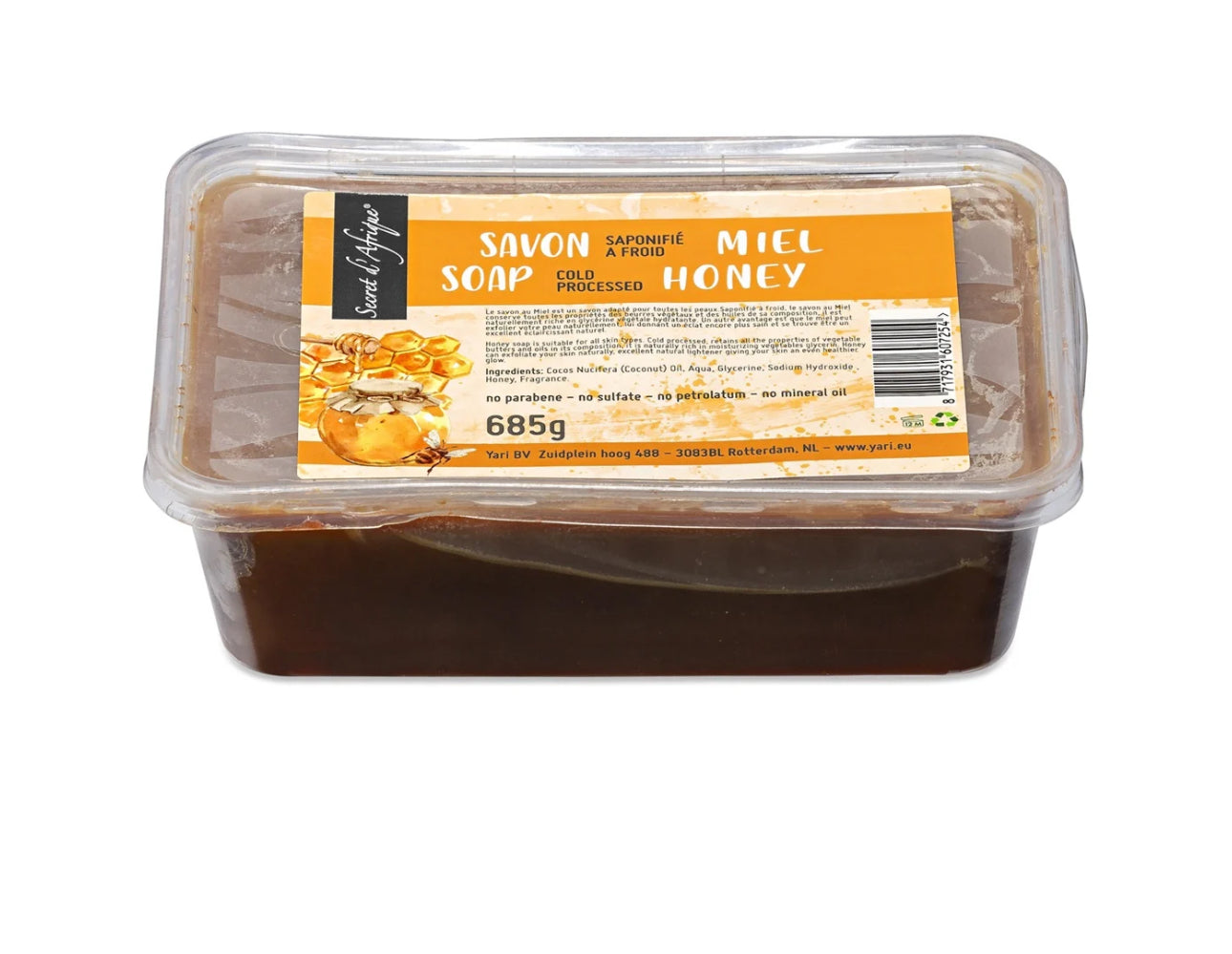 Secret d'Afrique Soap Honey Cold Processed 685g