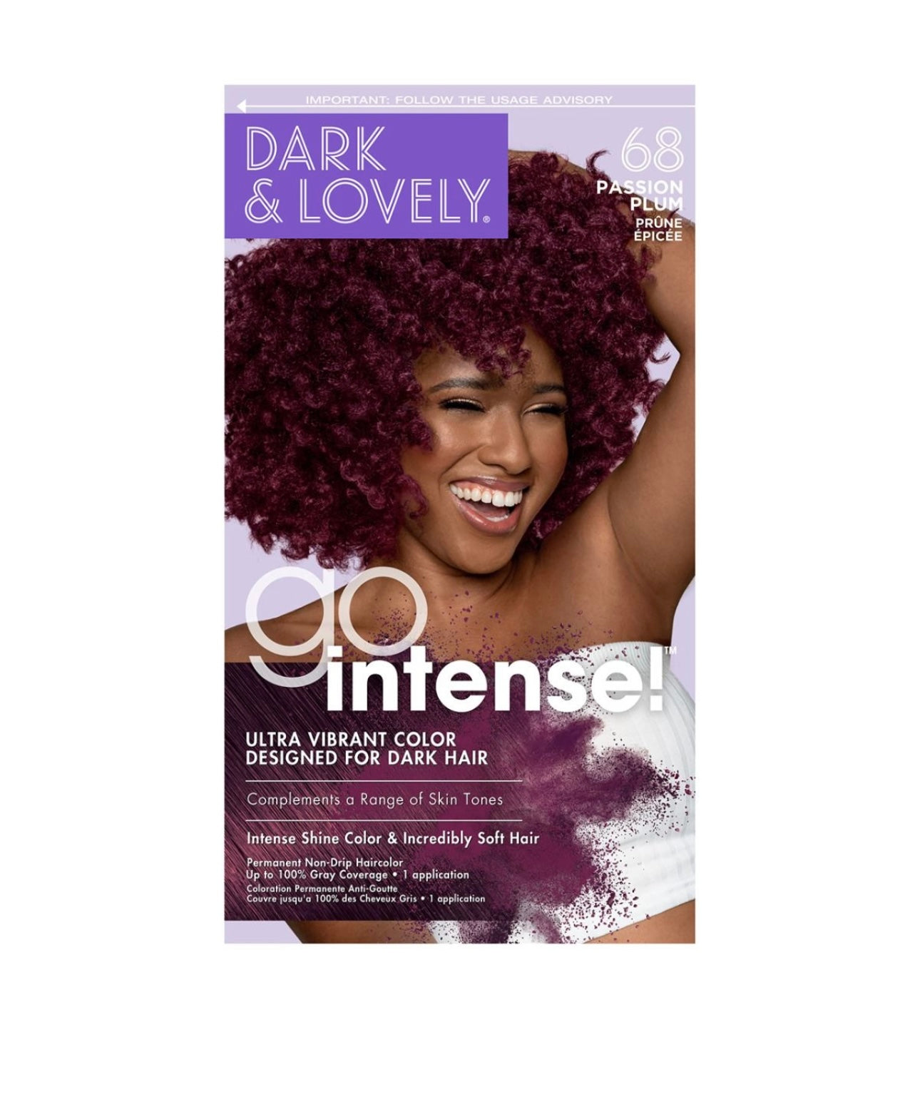 Dark & Lovely Go Intense Ultra Vibrant Color #68 Passion Plum