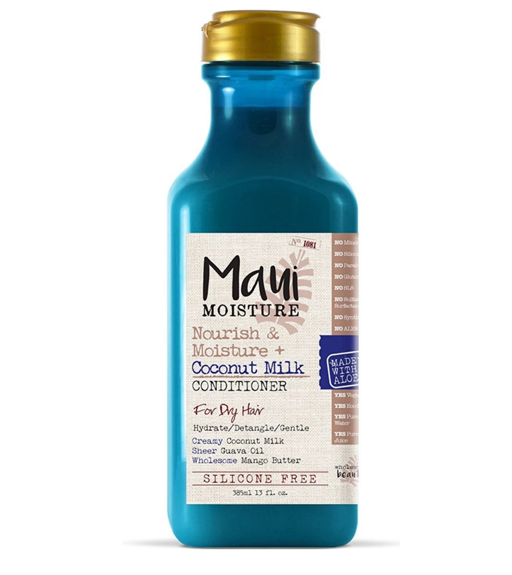 Maui Moisture Nourish And Moisture+ Coconut Milk Conditioner 385ml