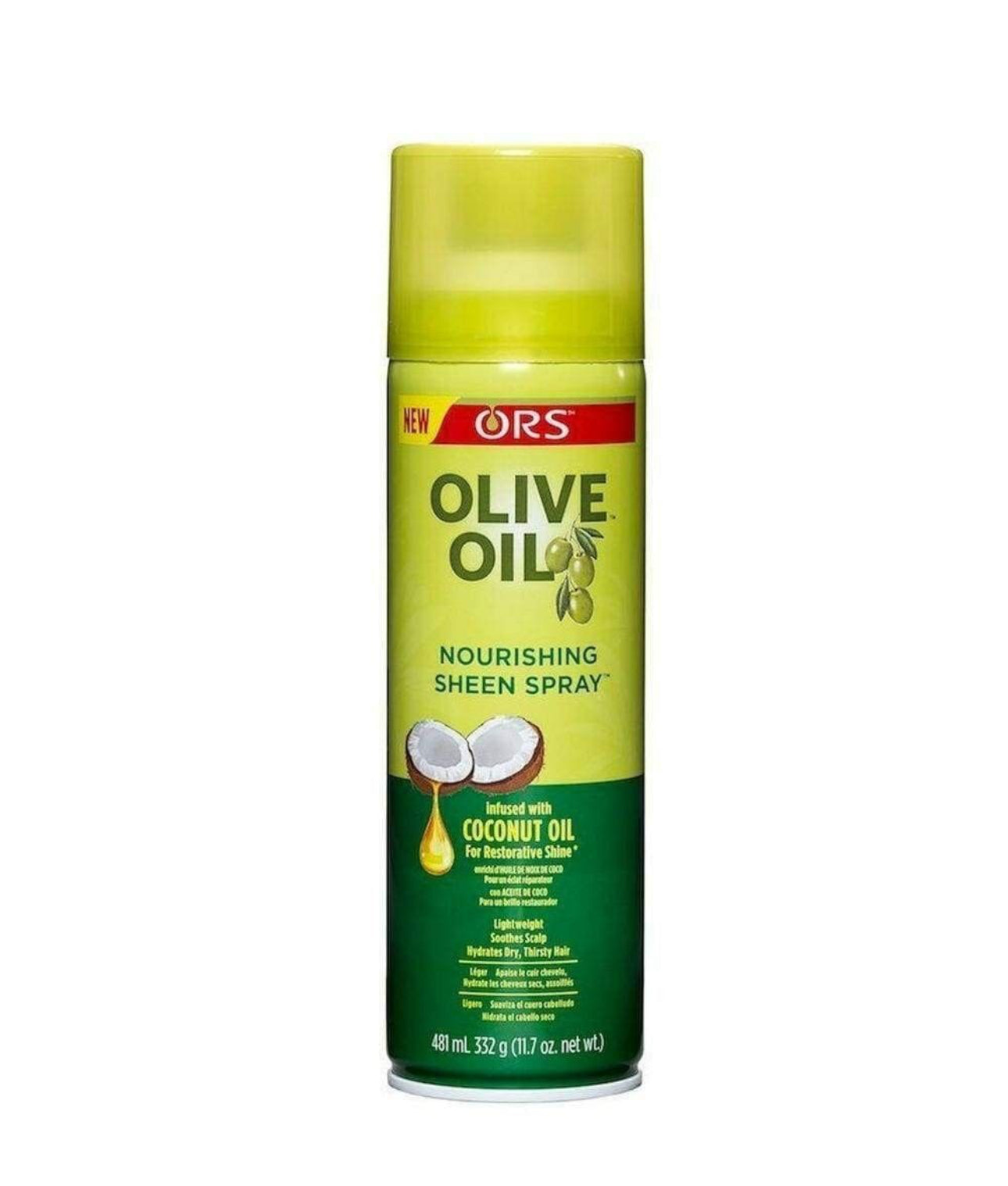 ORS Olive Oil Nourishing Sheen Spray Infused Coconut Oil 11.5 oz