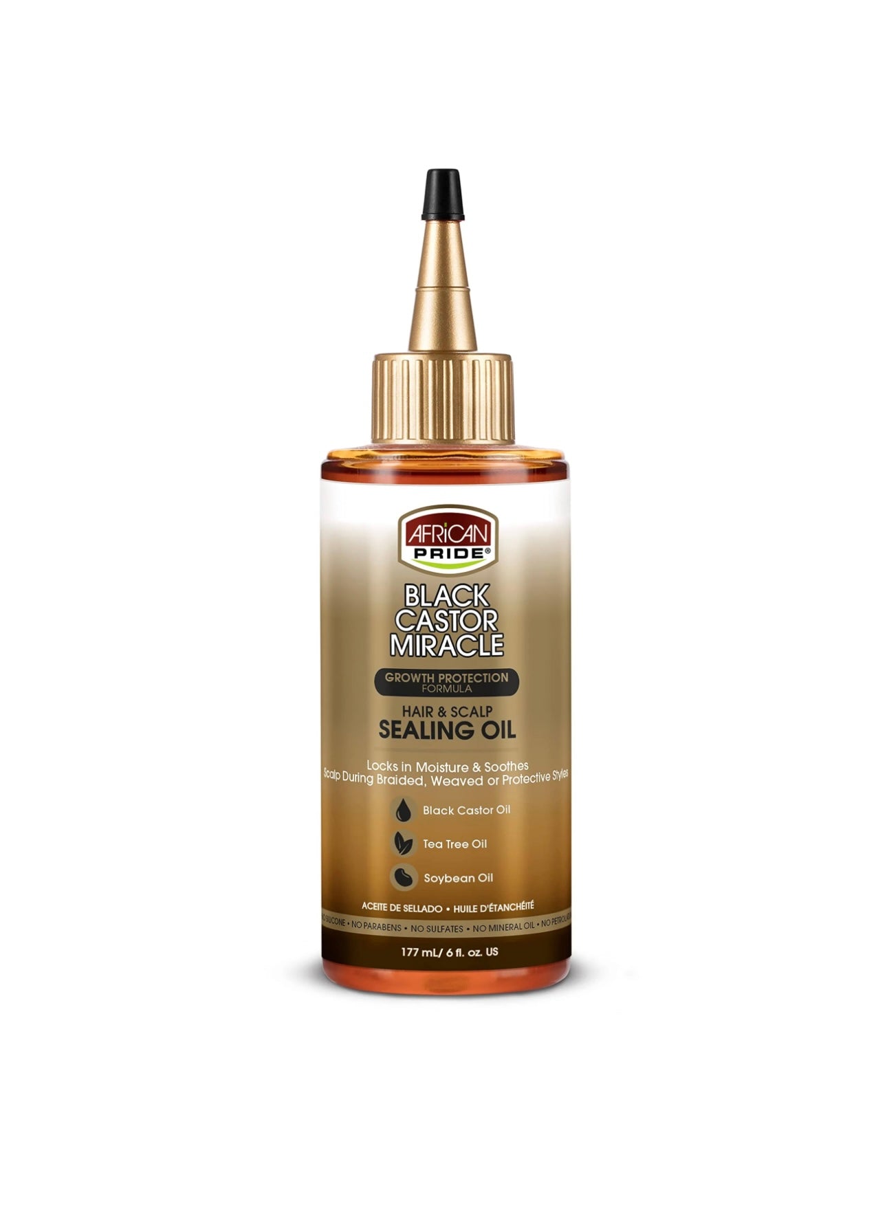 African Pride Black Castor Hair & Scalp Sealing Oil 6oz
