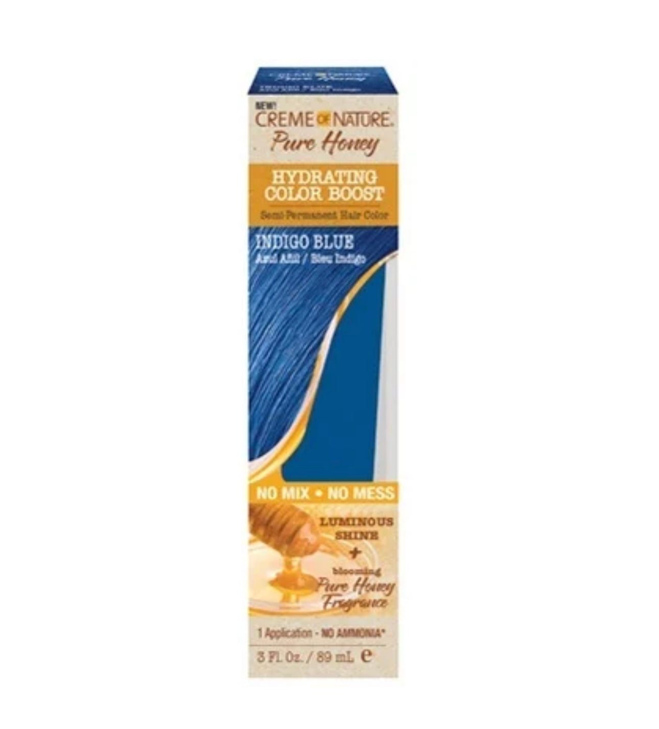 Creme of Nature Pure Honey Hydrating Color Boost Indigo Blue 89ml