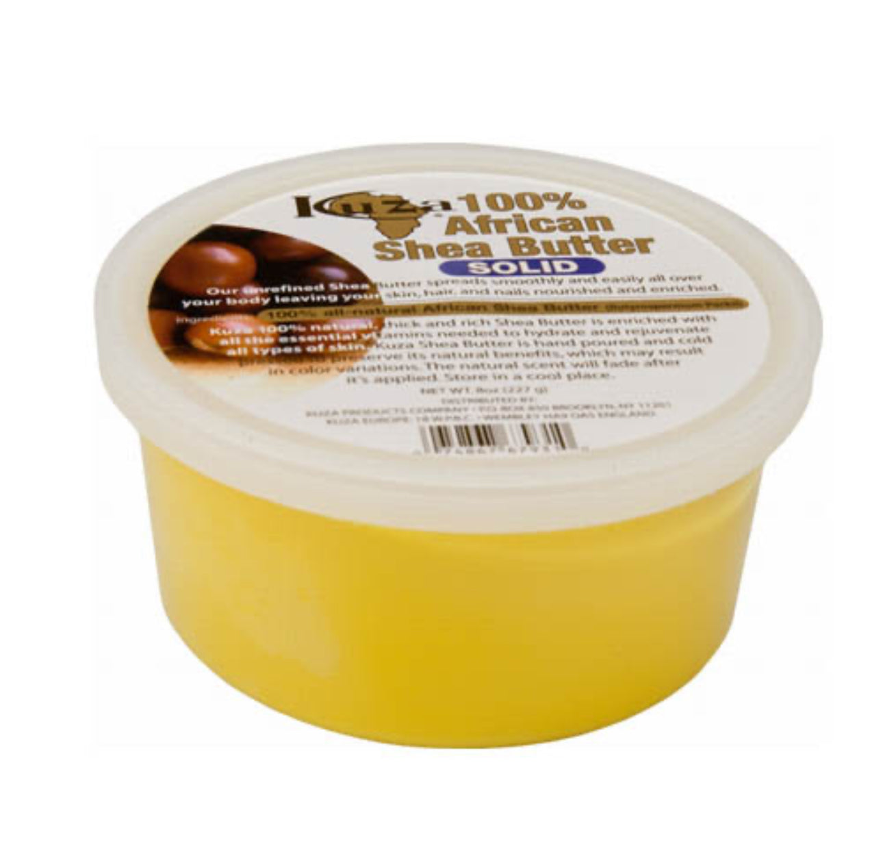 Kuza African Sheabutter Solid Yellow 8 oz