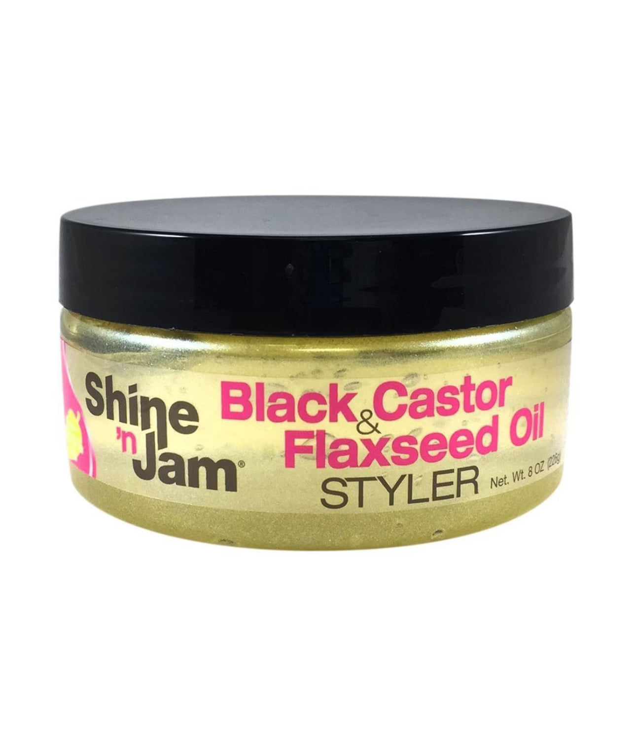 Shine 'N Jam Black Castor & Flaxseed Oil Styler 8oz