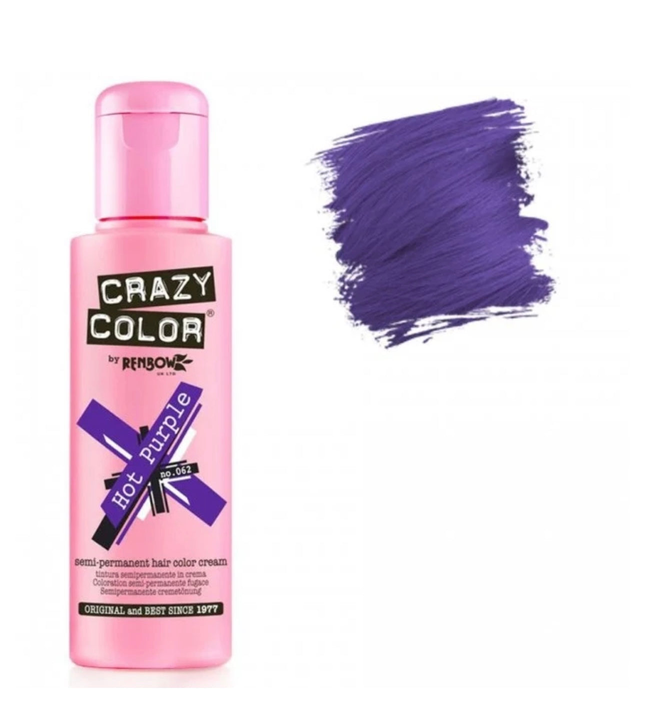 Crazy Color 62 Hot Purple 100ml