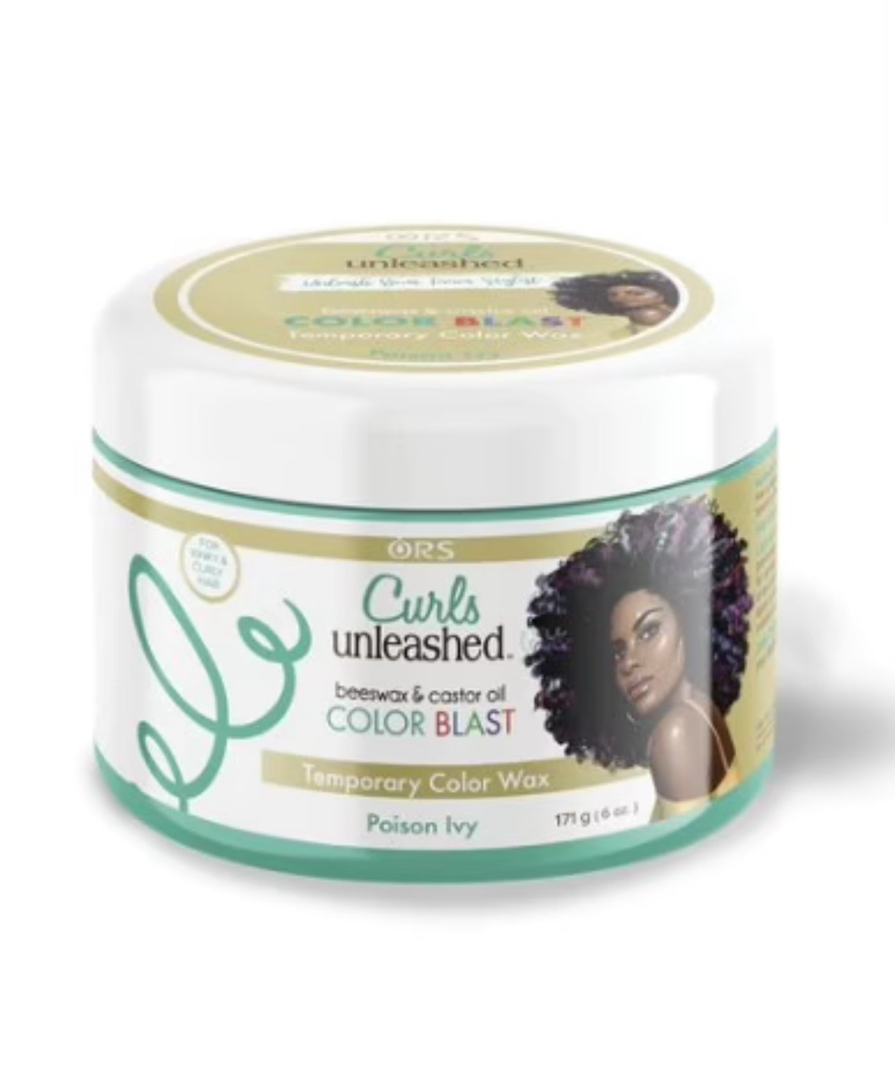 ORS Curls Unleashed Color Blast Temporary Hair Makeup Wax Poison Ivy 6 Oz