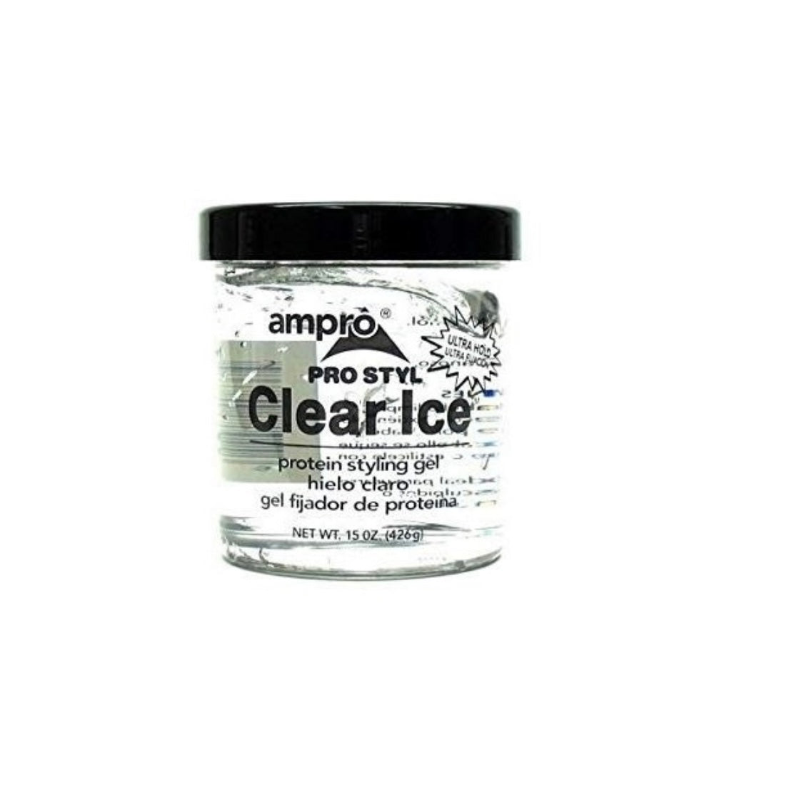 Ampro Protein Styling Gel Clear Ice Ultra Hold 15oz