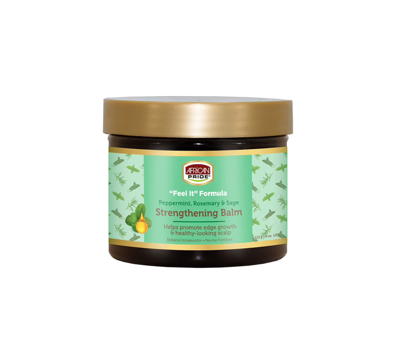African Pride Peppermint & Rosemary Strengthening Balm 113g