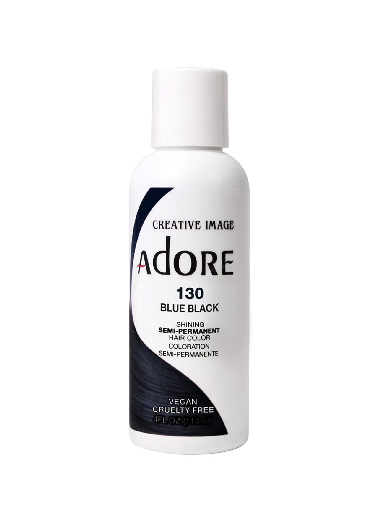 Adore Semi Permanent Hair Color 130 Blue Black 118ml