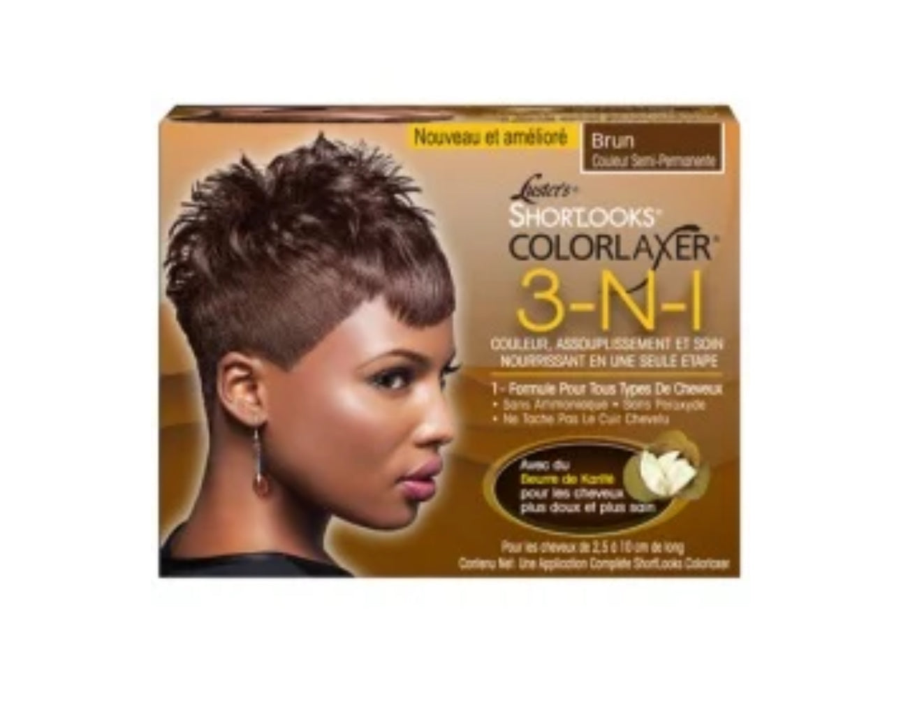 Pink ShortLooks Color Relaxer Kit Brown