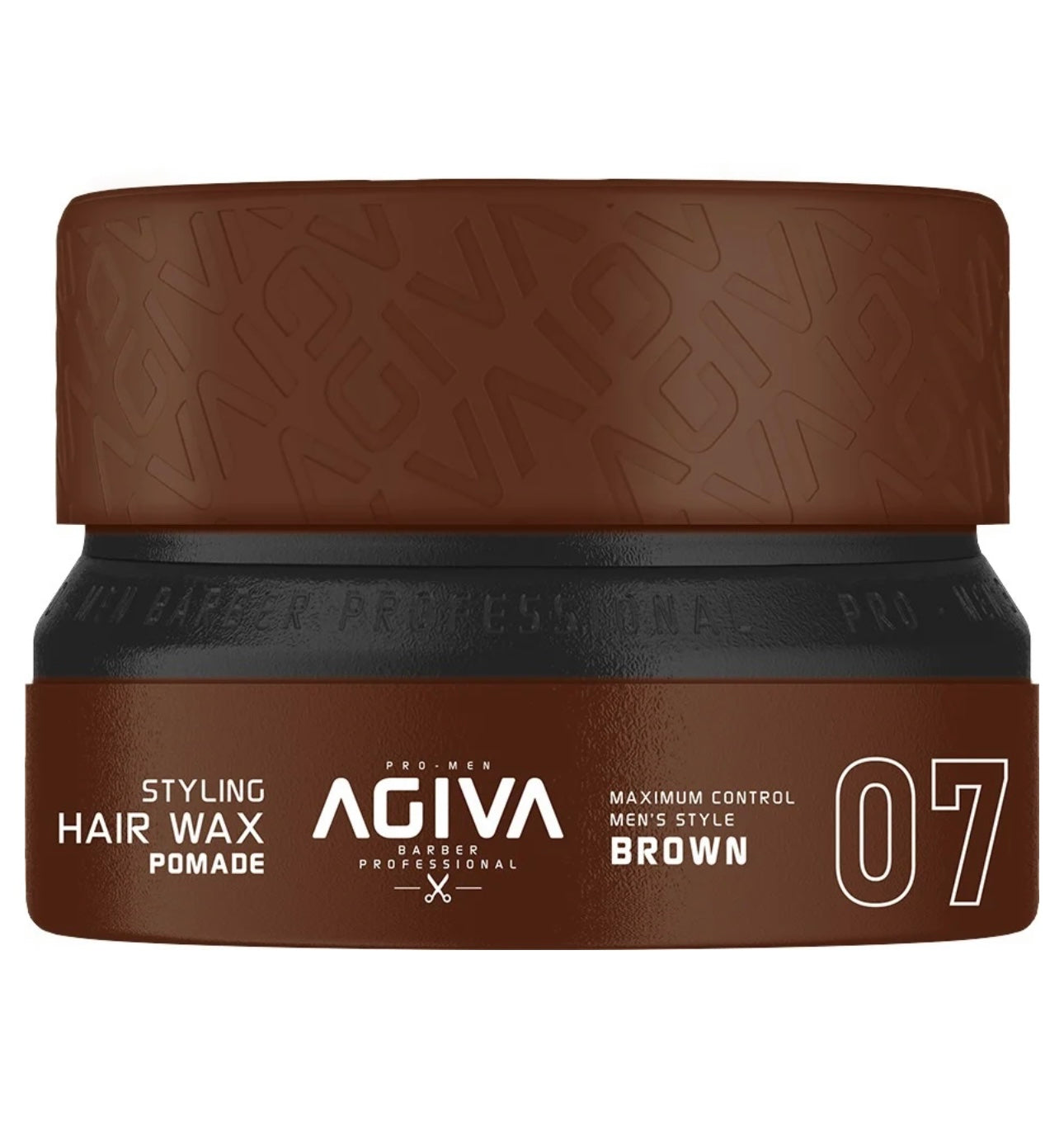 Agiva Styling Hair Wax Pomade 155ml - Brown #7