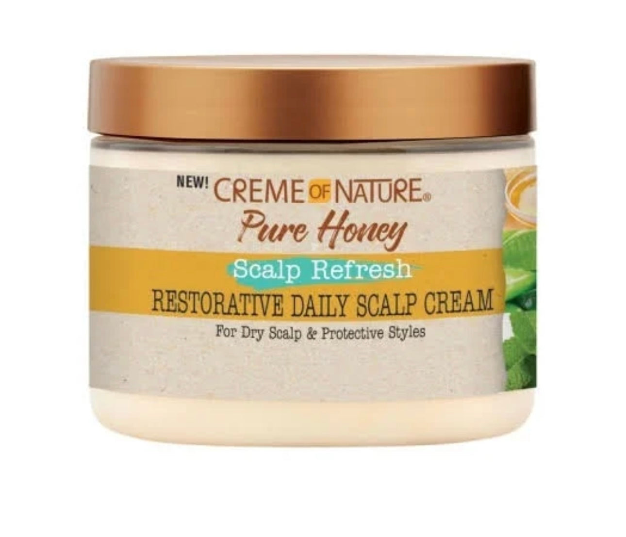Creme Of Nature Pure Honey Scalp Refresh Restorative Daily Scalp Cream 4.7oz