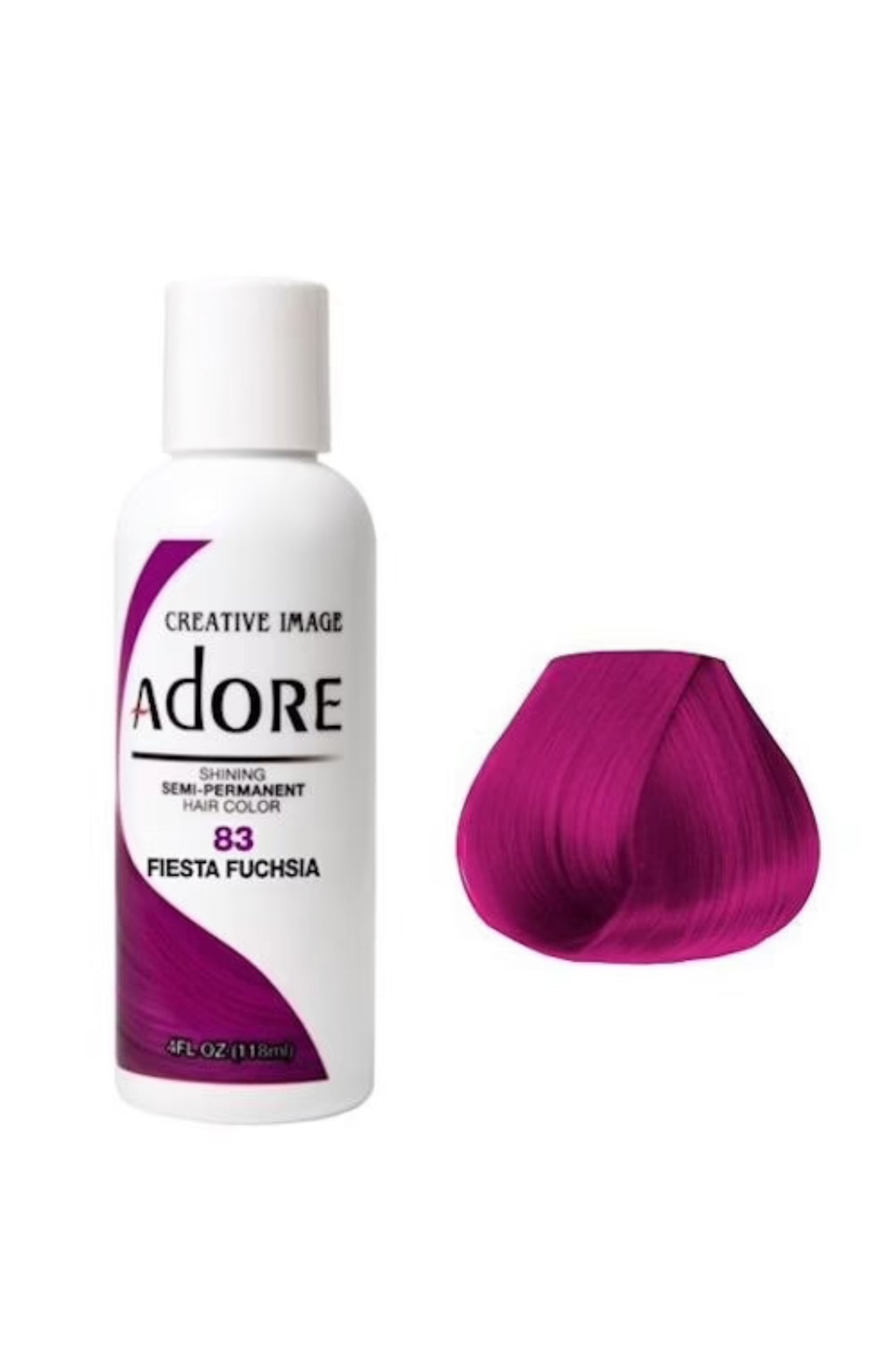 Adore Semi Permanent Hair Color 83 Fiesta Fuchsia 118 Ml