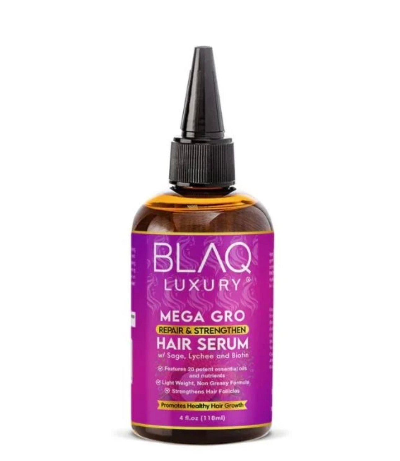 Blaq Luxury Mega Gro Repair and Strengthen Hair Serum 118ml