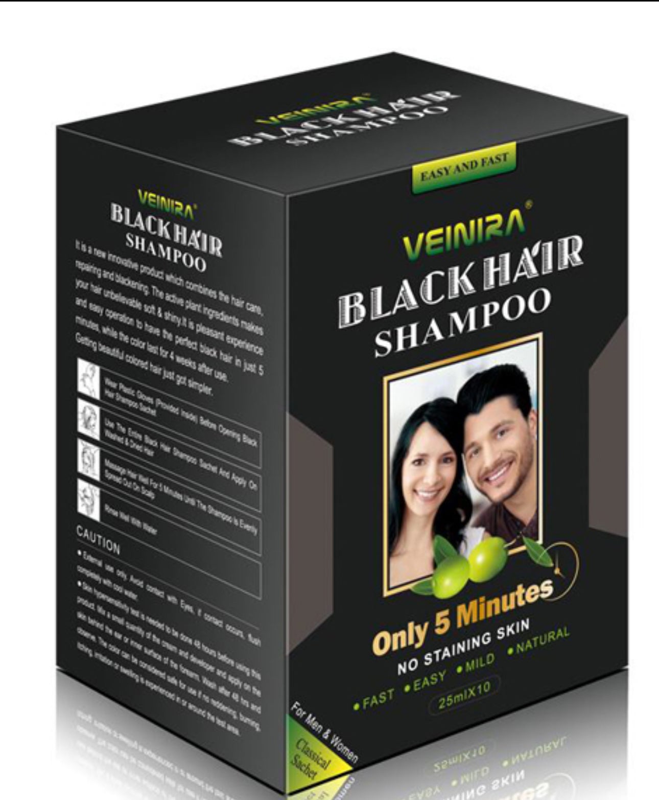 Veinira Black Hair Shampoo Doos 10X25ml