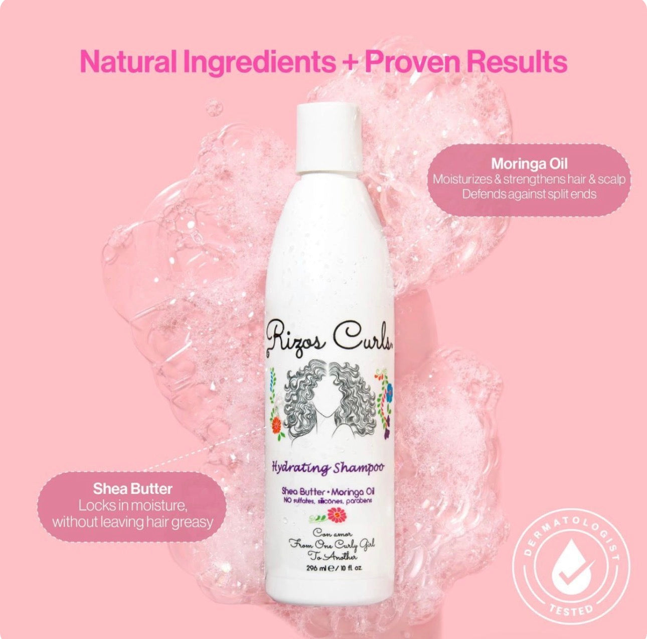 Rizos Curls Hydrating Shampoo 296ml