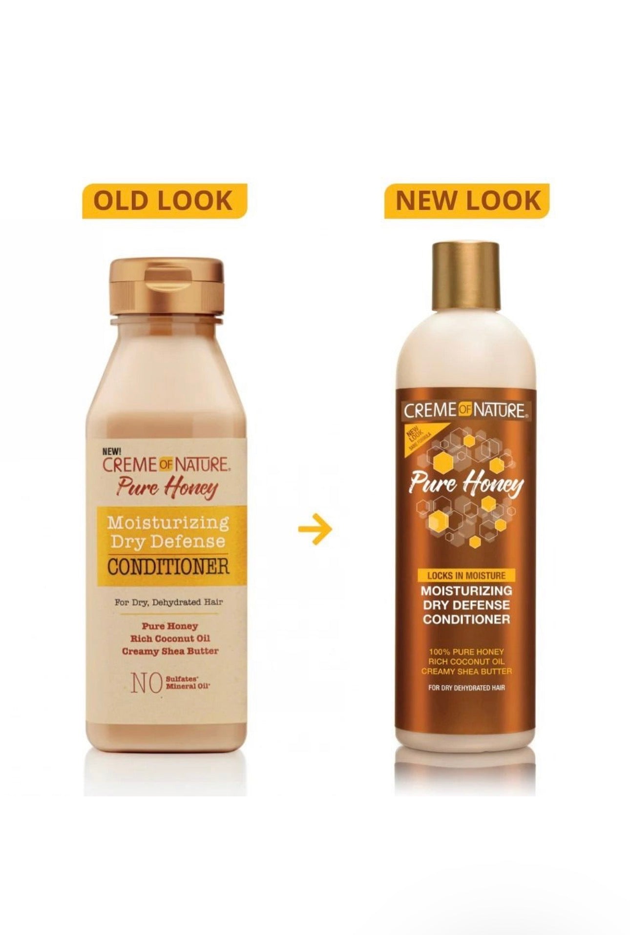 Creme Of Nature Pure Honey Moisturizing Dry Defense Conditioner 12oz