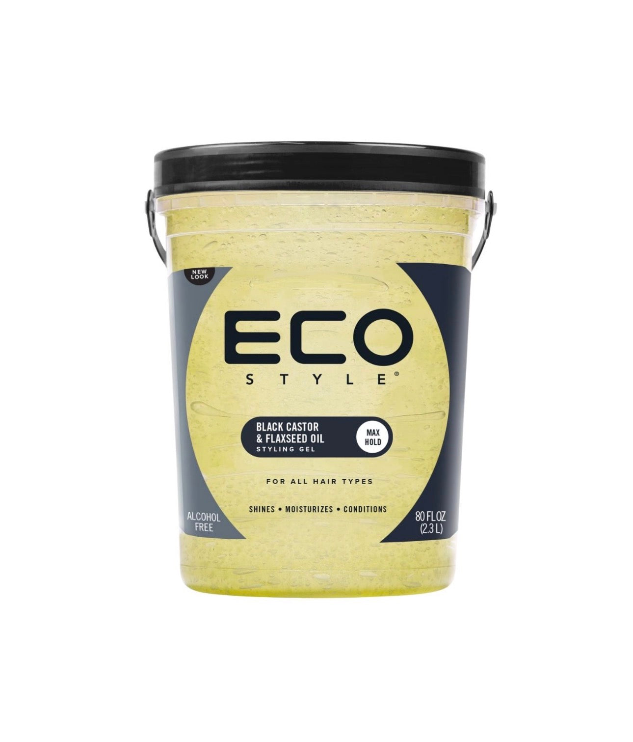 Eco Style Black Castor & Flaxseed Oil Styling Gel 80oz