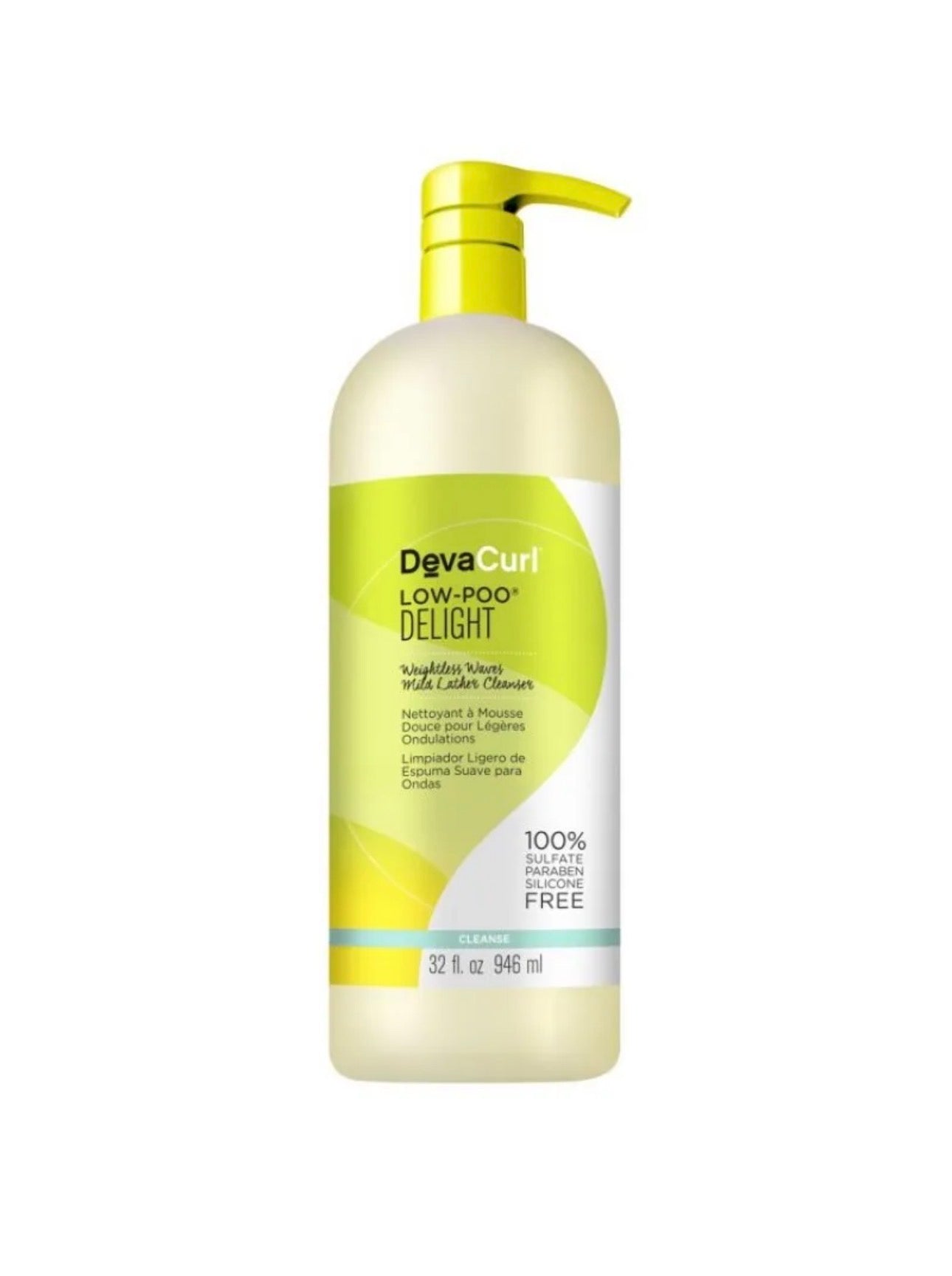 DevaCurl Low-Poo Delight Weightless Waves Mild Lather Cleanser 32oz