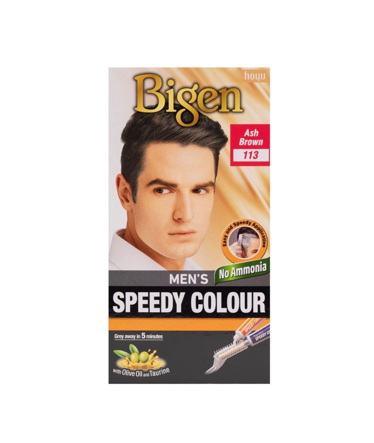 Bigen Men's Speedy Hair Colour 113 Ash Brown