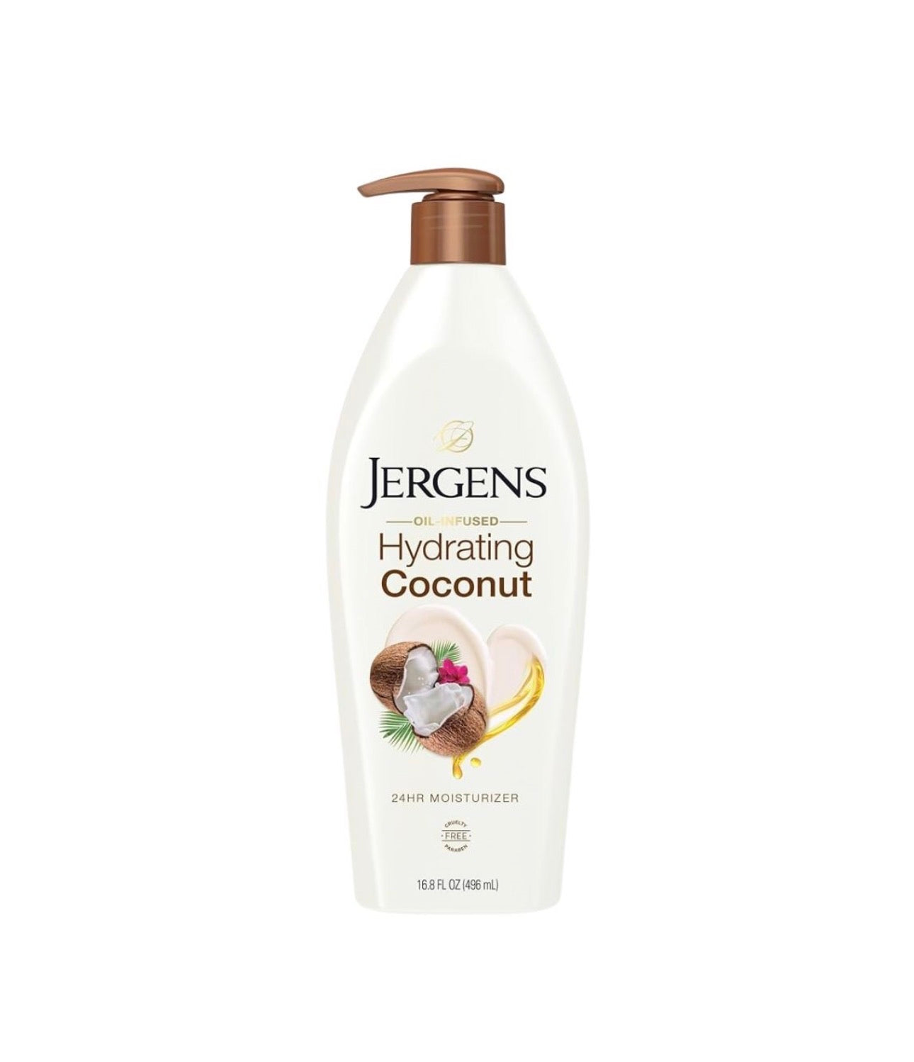 Jergens Hydrating Coconut Moisturizer Lotion 496ml