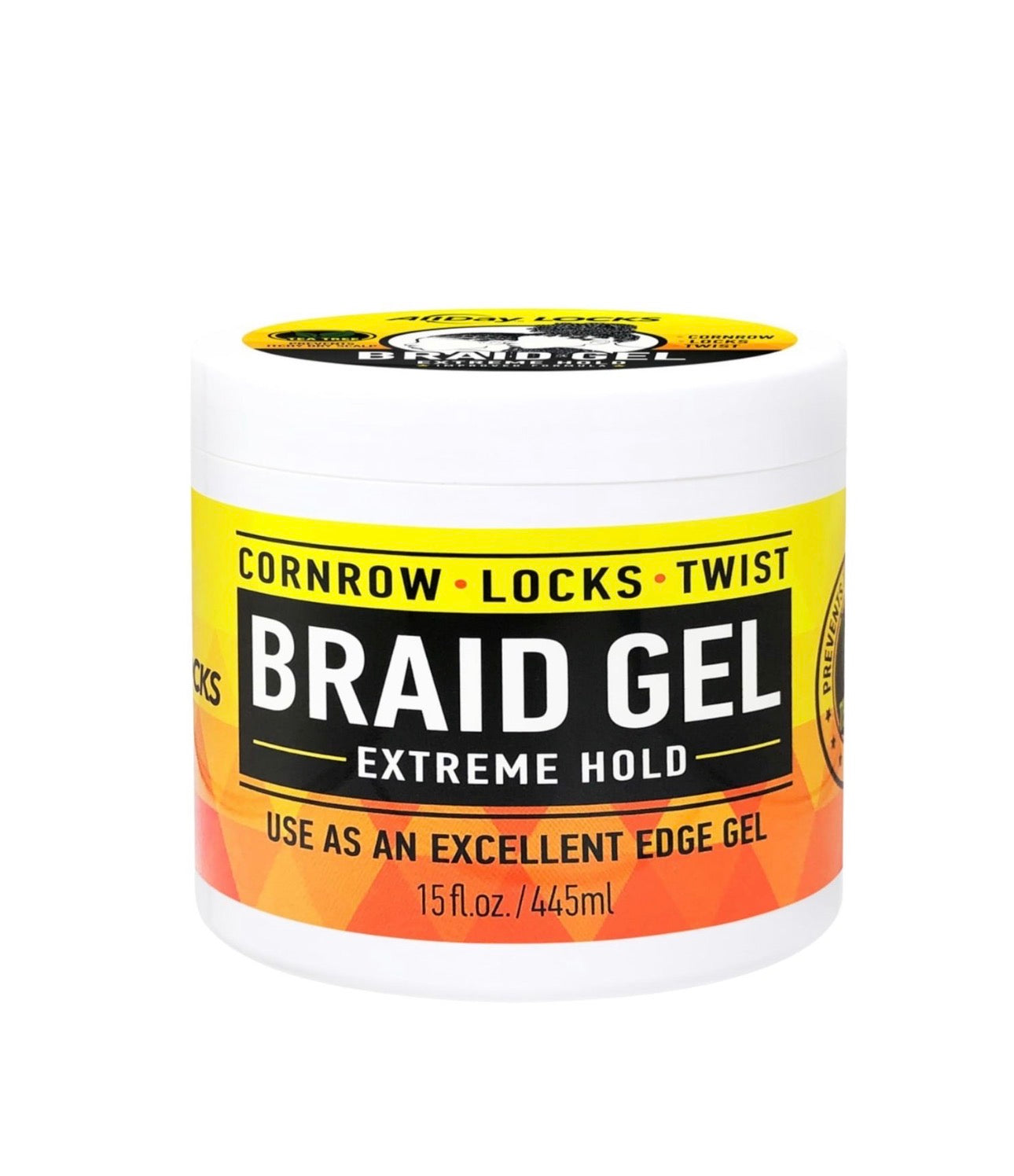 AllDay Locks Braid Gel Extreme Hold 15oz