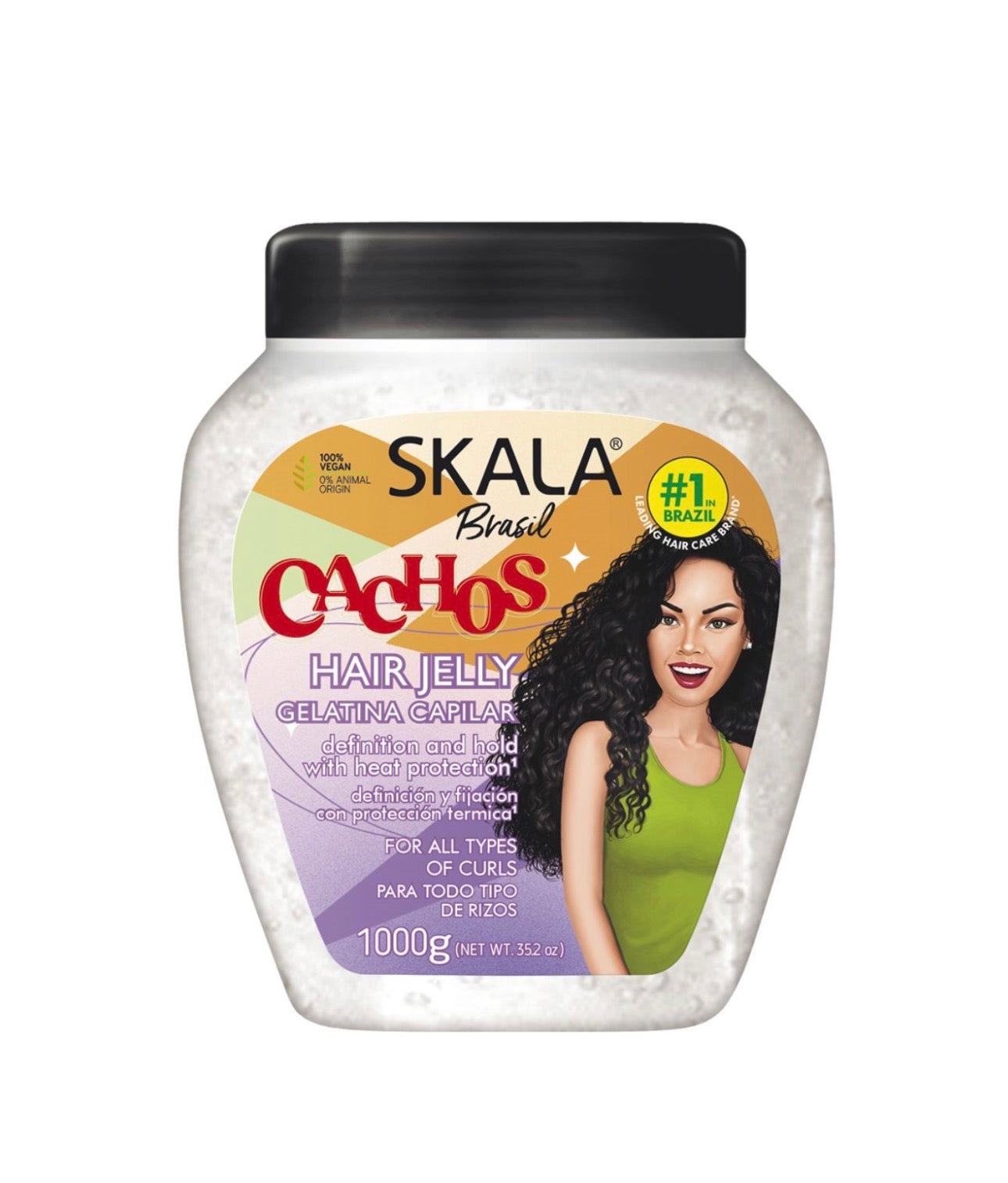 Skala Brasil Cachos Hair Jelly Gelatina Capilar 1000g