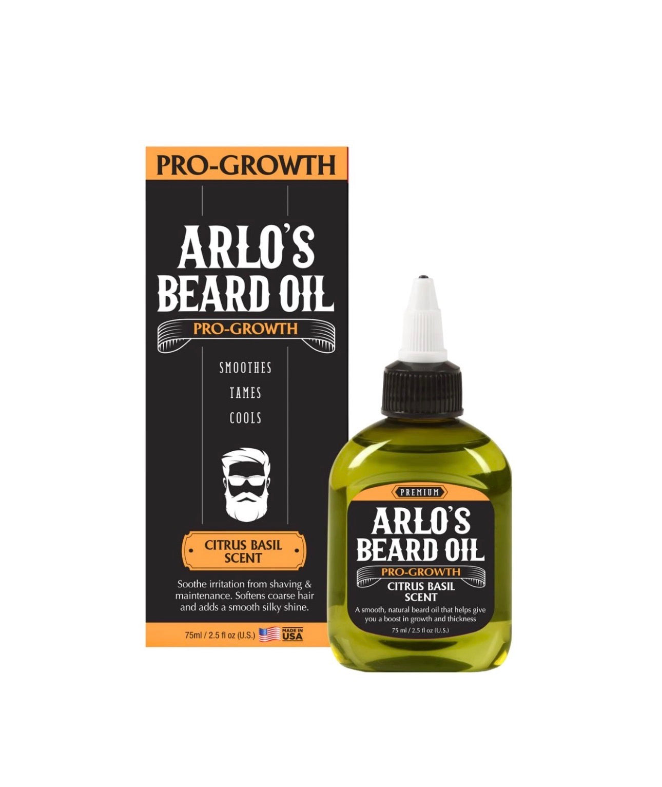 Arlo's Beard Oil Pro Growth Citrus Basil 75ml