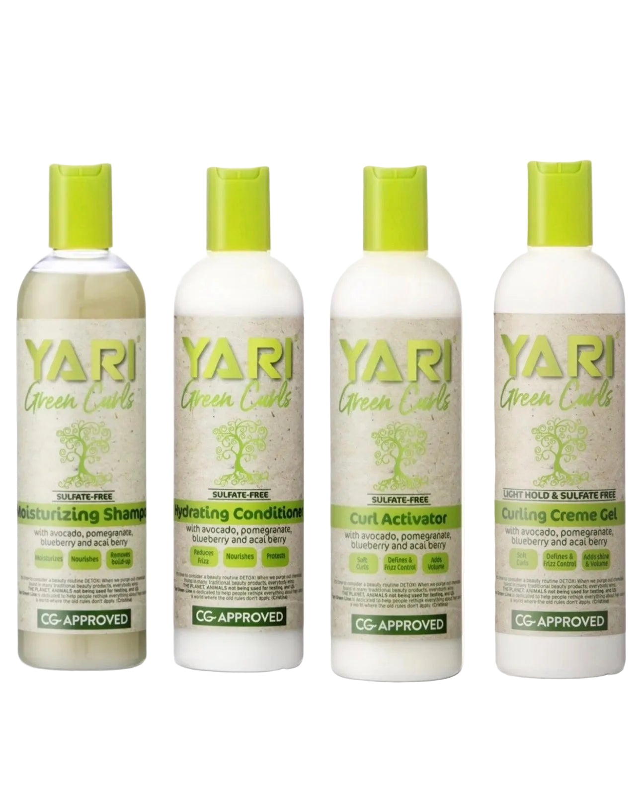 Yari Green Curls 4-Step Wash & Style Kit