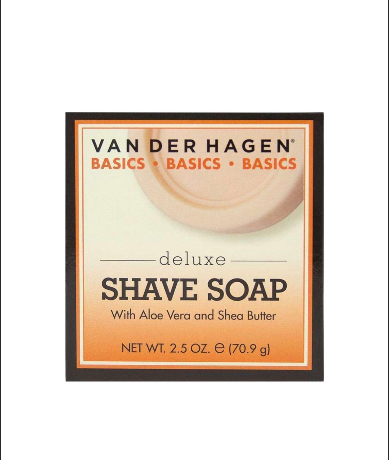 Van Der Hagen Basics Deluxe Shave Soap 2.5oz