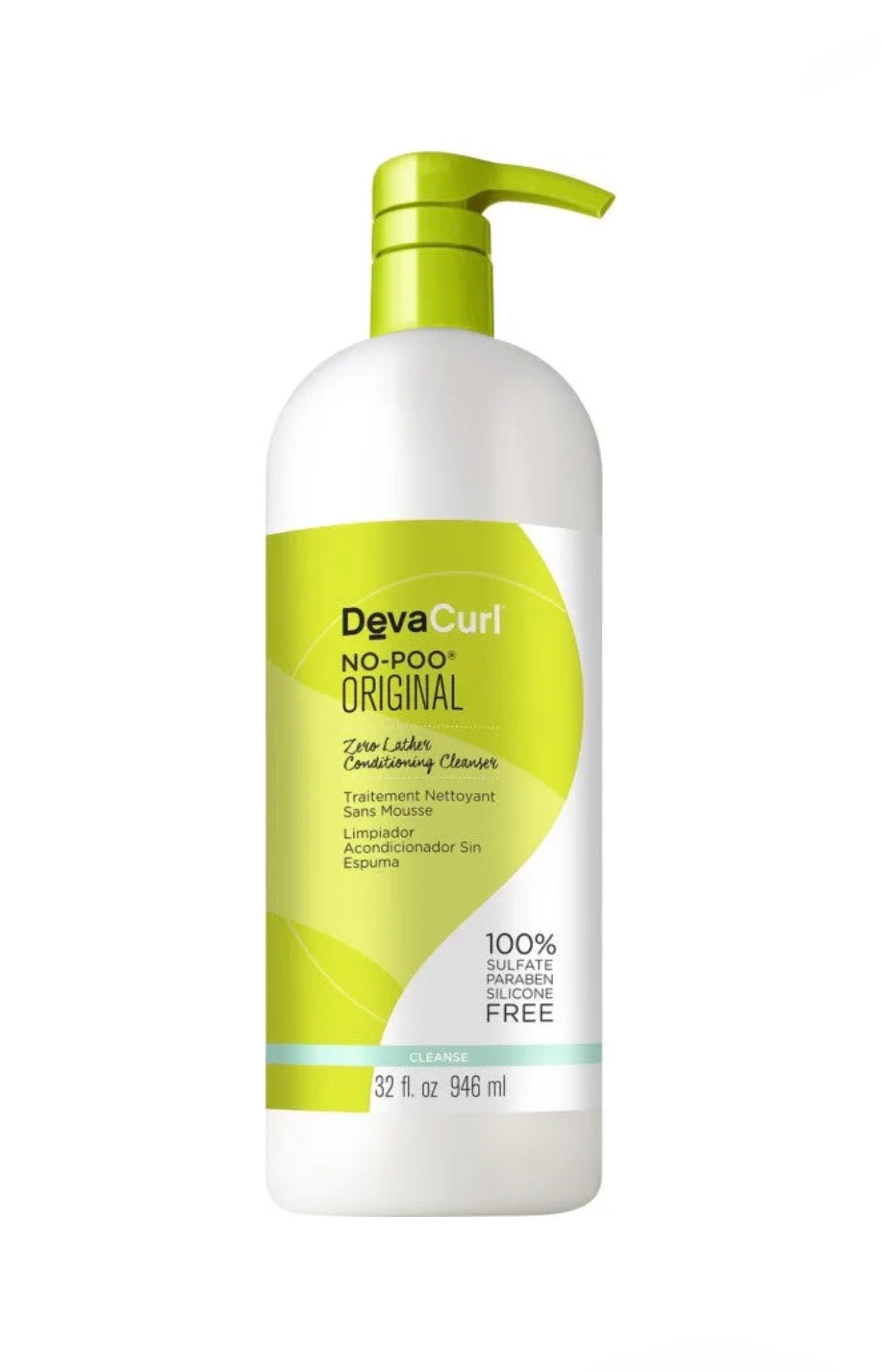 DevaCurl No-Poo Original Zero Leather Conditioning Cleanser 32oz