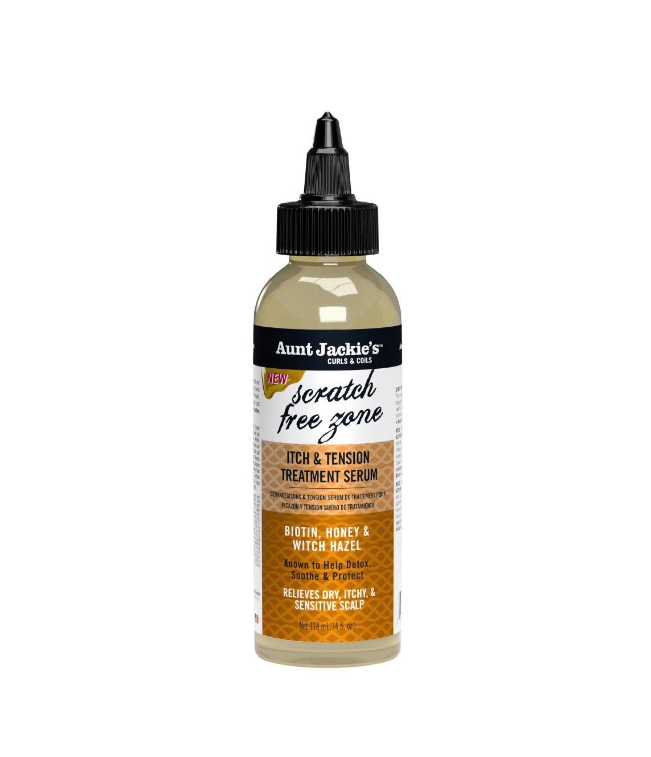 Aunt Jackie's Biotin + Honey Itch & Tension Treatment Serum 4oz