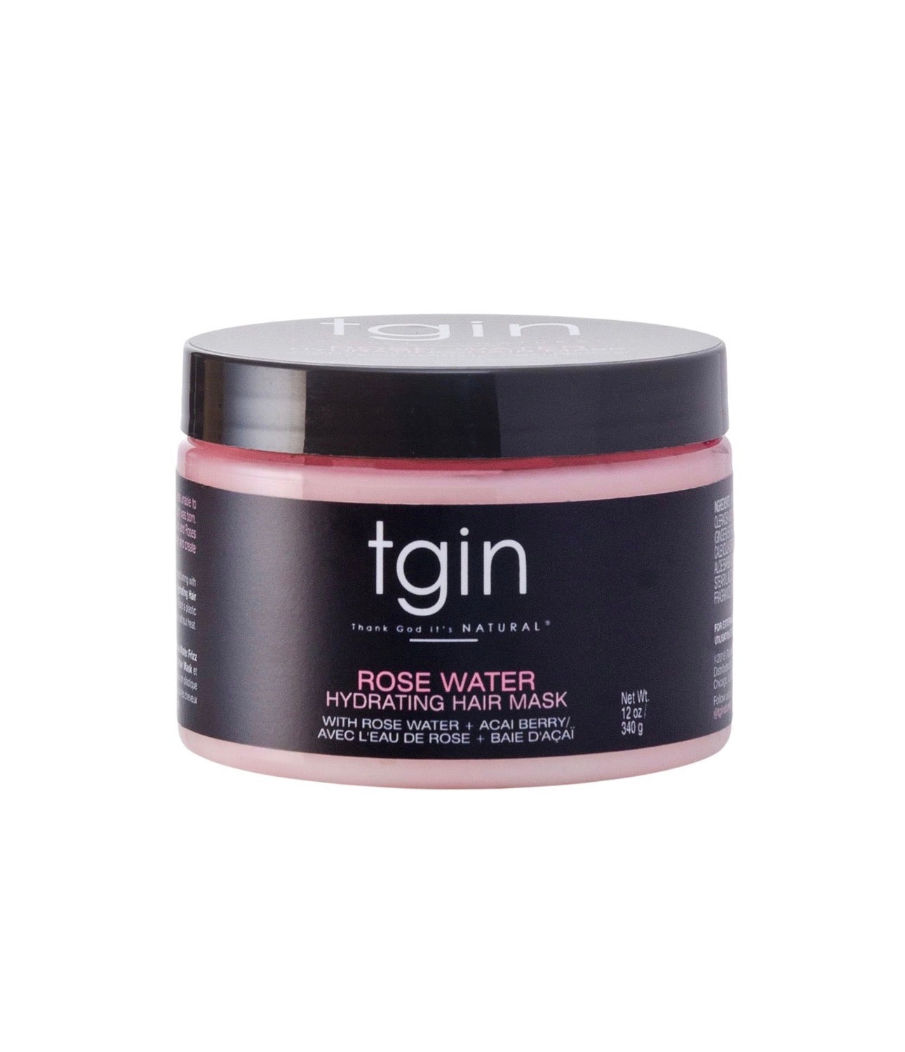 TGIN Rose Water Hydrating Hair Mask 12oz