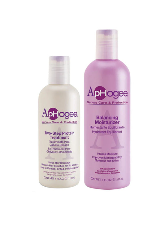 ApHogee Balancing Moisturizer 237ml en Two Step Protein Treatment 118ml Duo