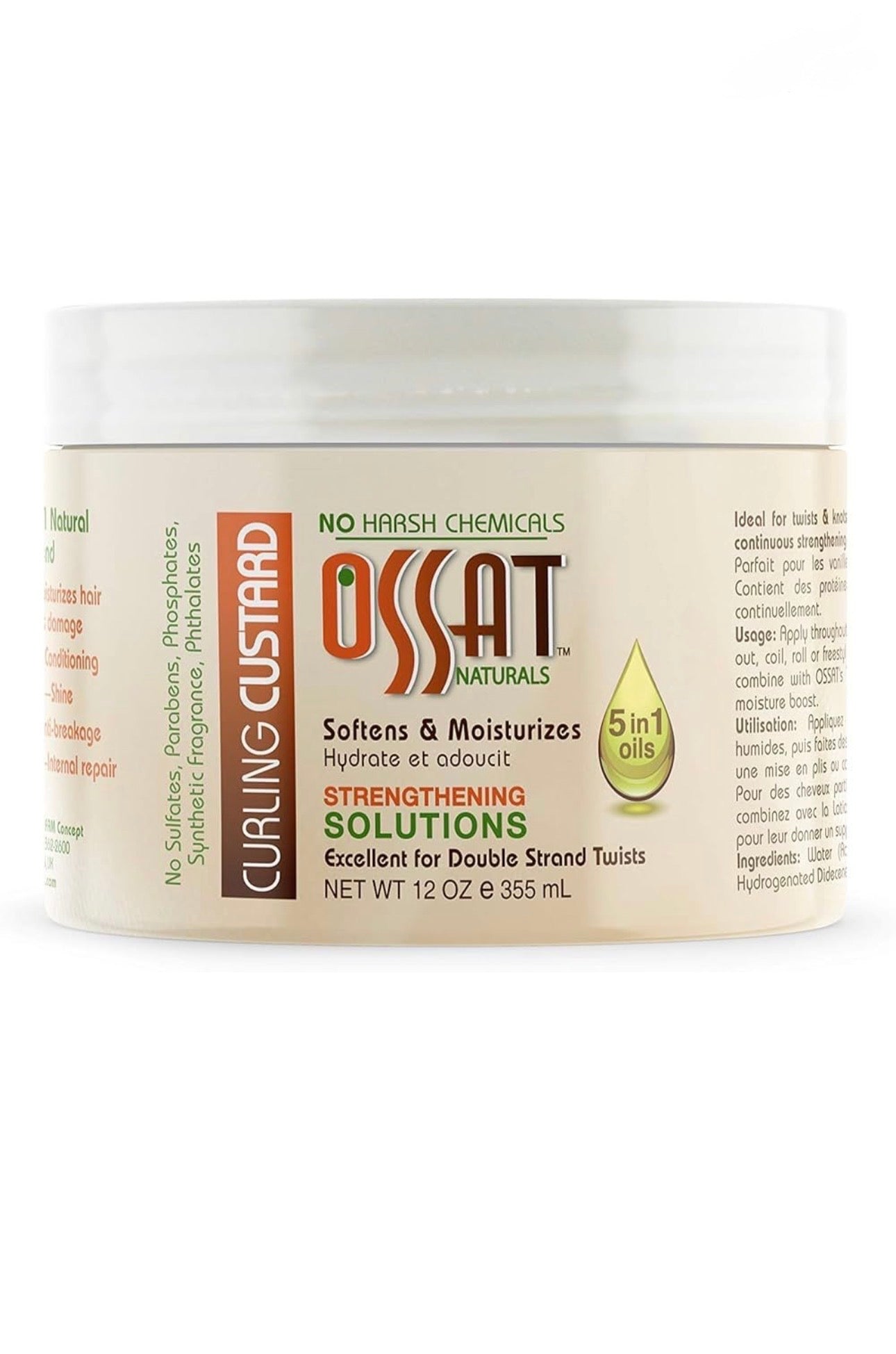 Ossat Naturals Curling Custard 12oz