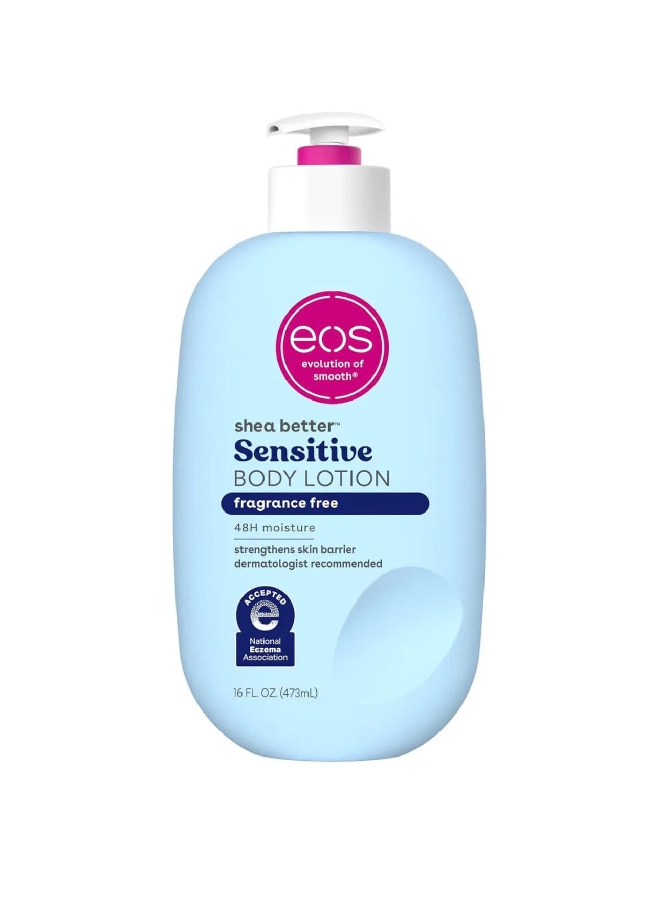 EOS Shea Better Sensitive Skin Fragrance Free Body Lotion 473ml