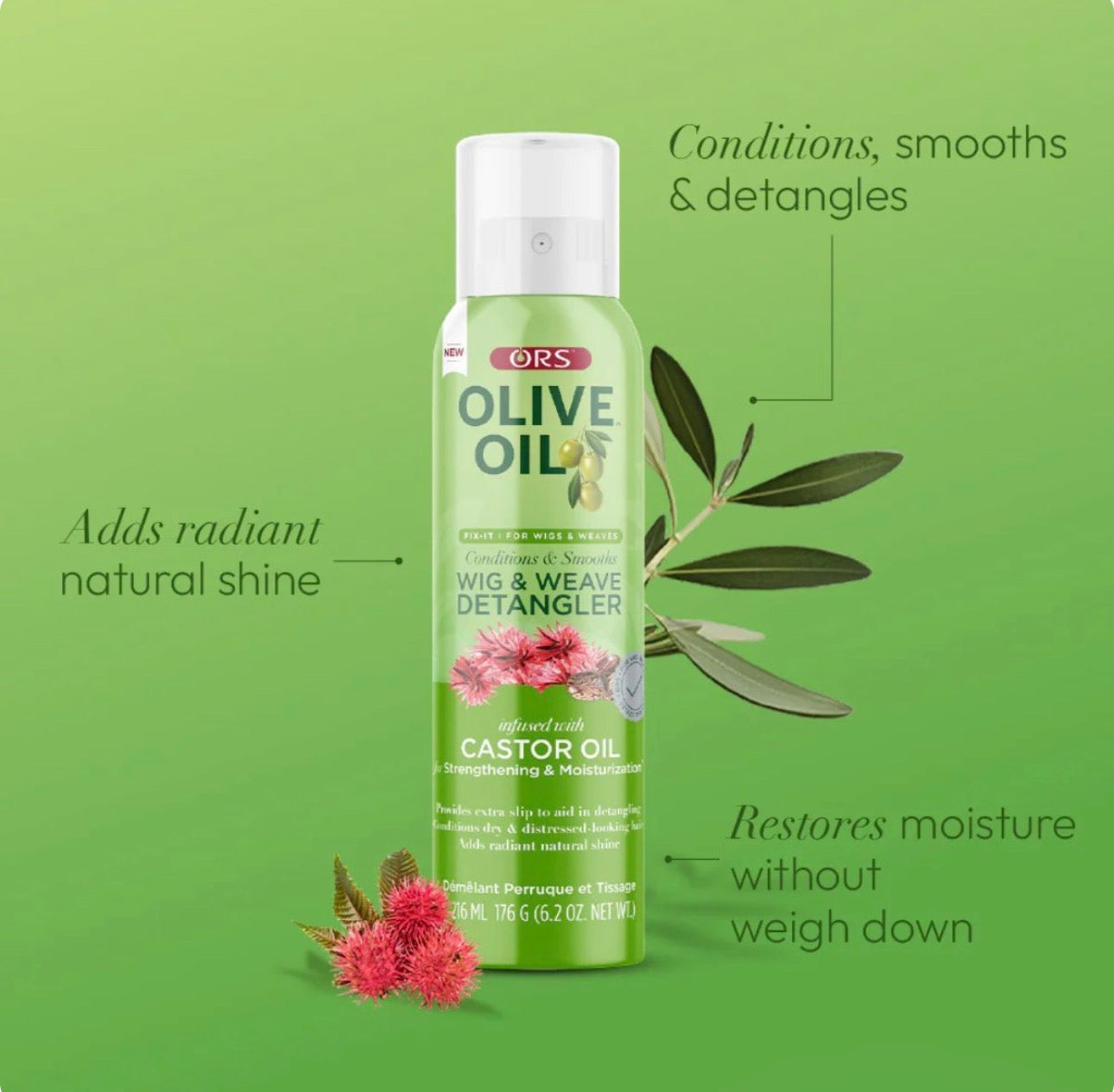 ORS Olive Oil Wig & Weave Detangler 216ml