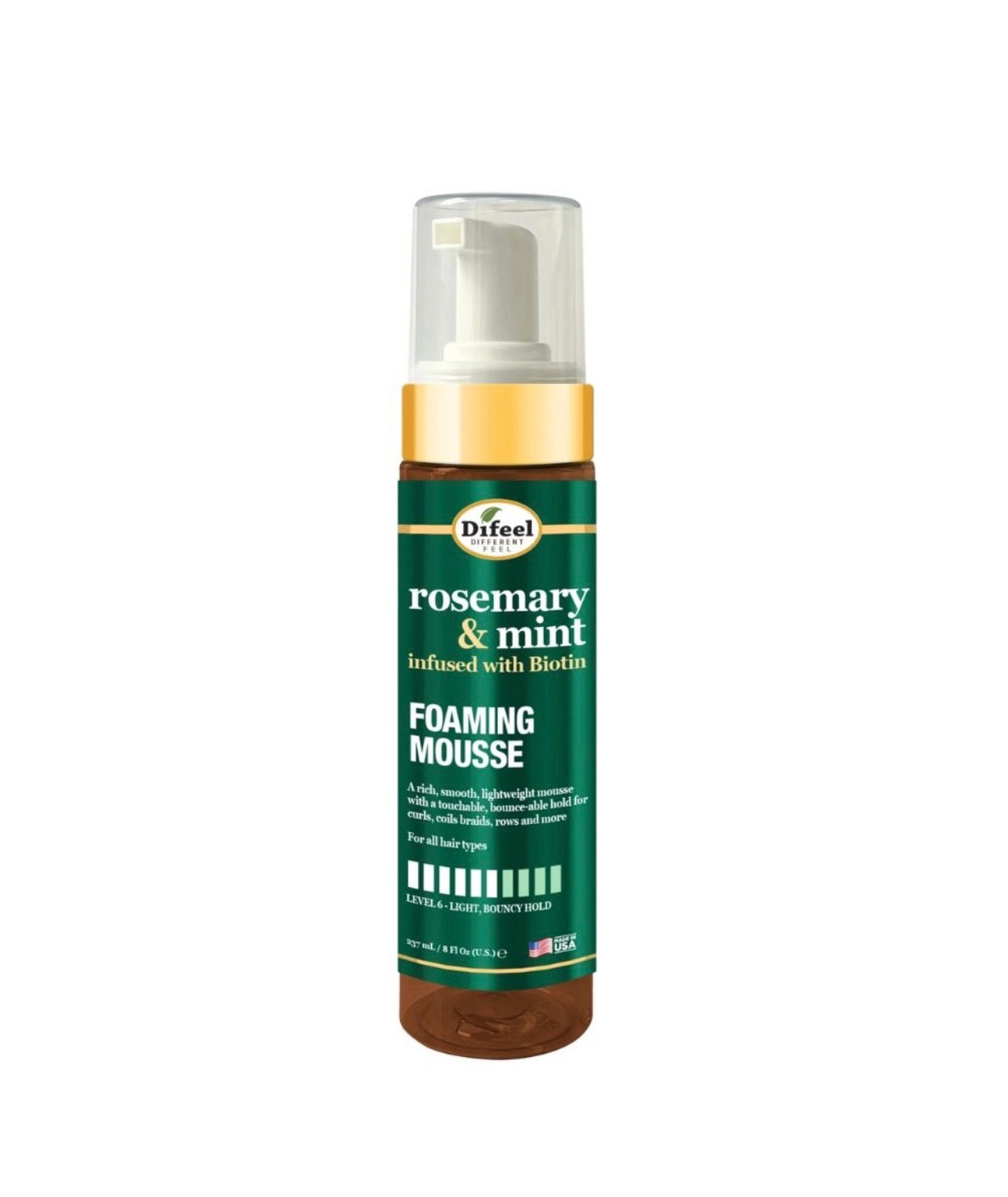 Difeel Rosemary Mint Foaming Mousse 8oz
